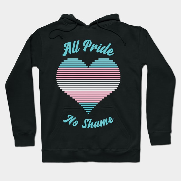 All Pride No Shame - Transgender Flag Hoodie by My Tribe Apparel